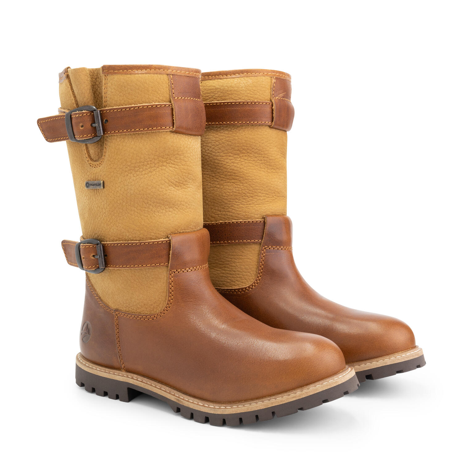 Travelin' - Bottes En Cuir Imperméables - Doublées De Laine - Pour Femmes - Sweden - Bottes D'Équitation - Marron - Decathlon