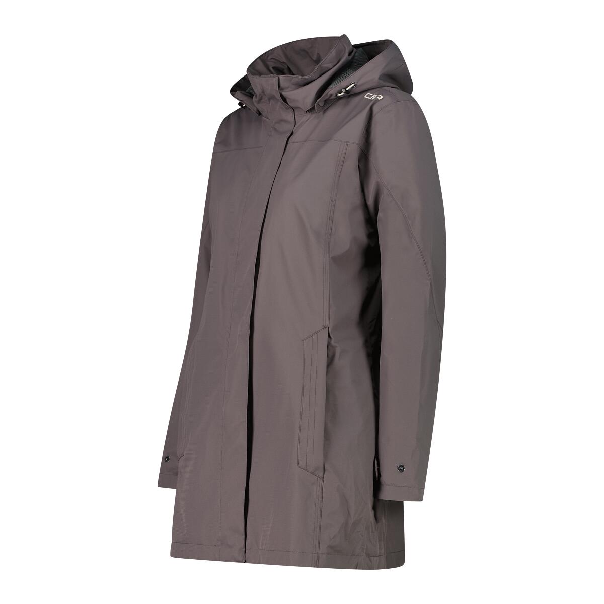CMP Damen Regenjacke Woman Rain Jacket Button Hood 39X6646 3/7