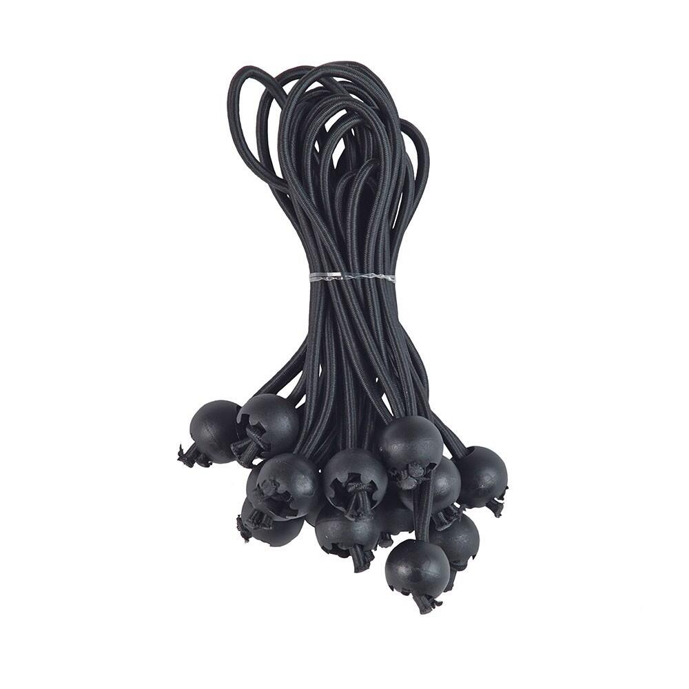 France Trampoline - Lot De 25 Sandows Élastiques Pour Coussin De Trampoline - Embouts - Noir - 15 Cm - Decathlon
