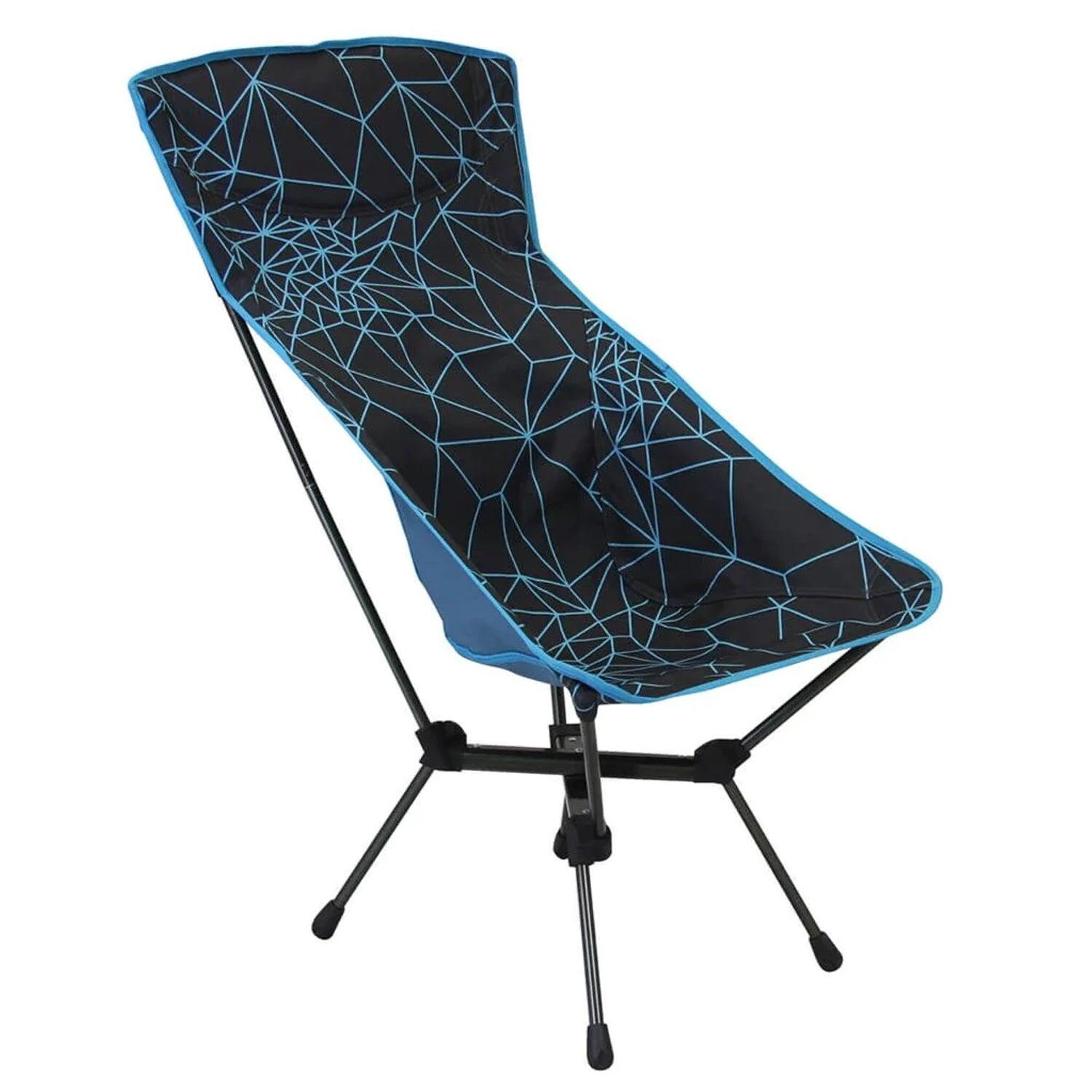 Folding Camping Chair Malaga Black/Blue 5/7