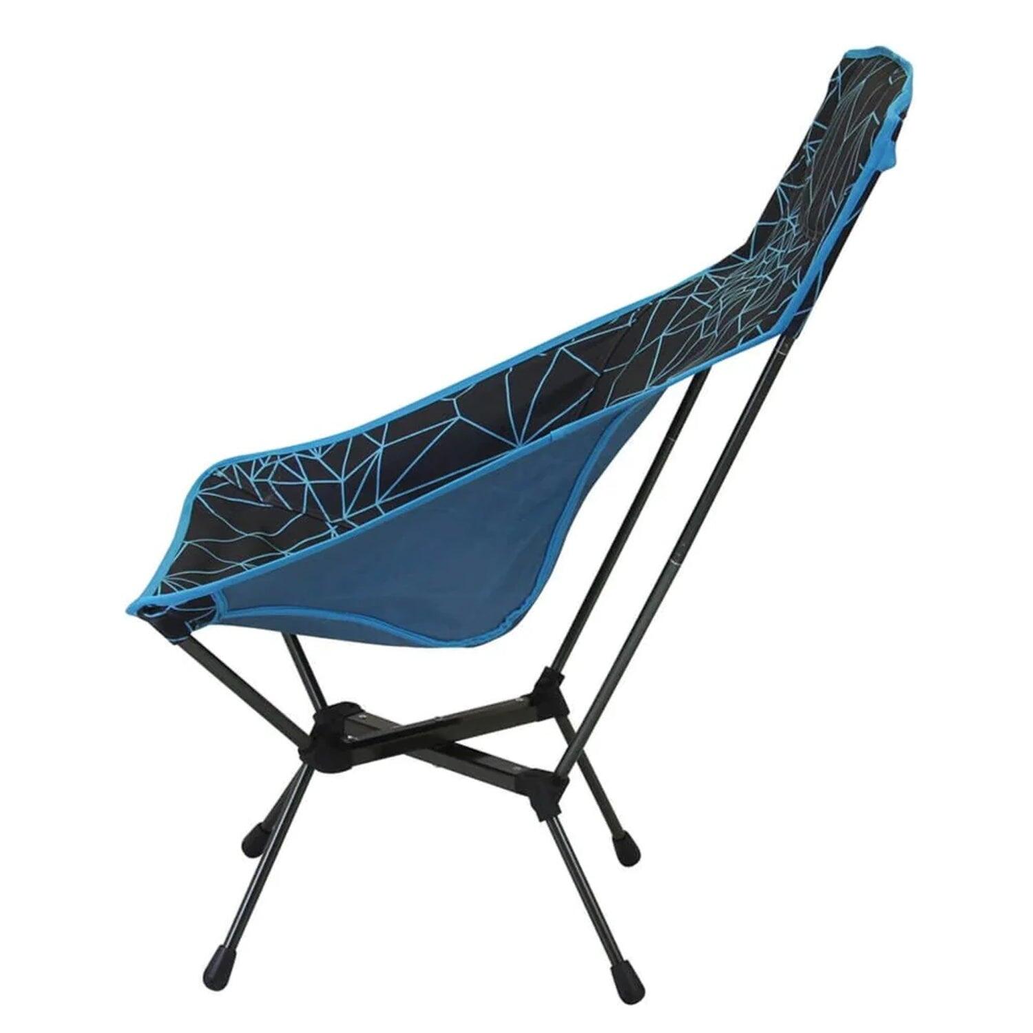 Folding Camping Chair Malaga Black/Blue 2/7