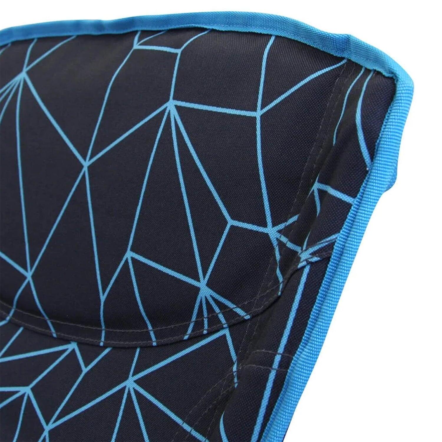 Folding Camping Chair Malaga Black/Blue 6/7