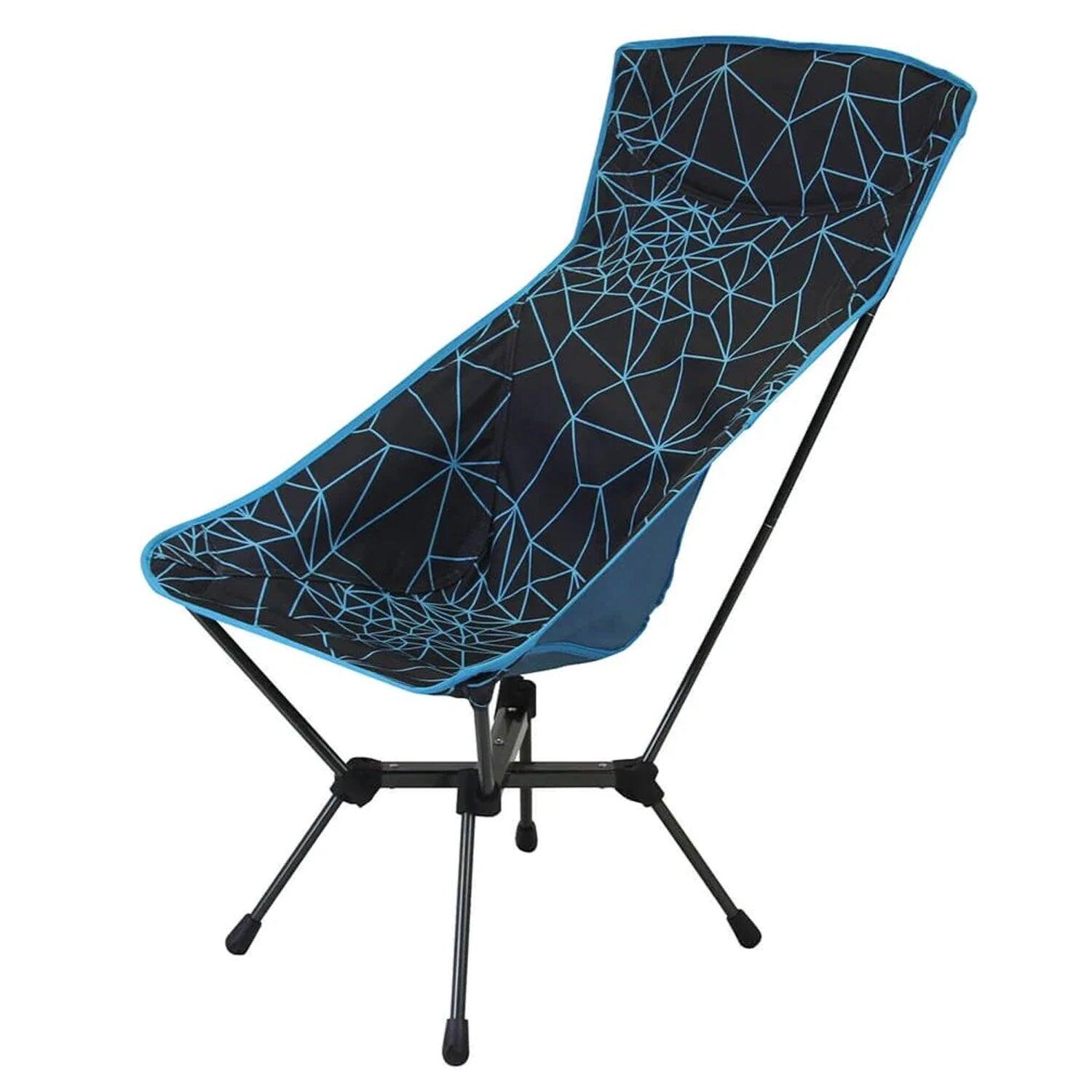 PORTAL OUTDOOR Folding Camping Chair Malaga Black/Blue
