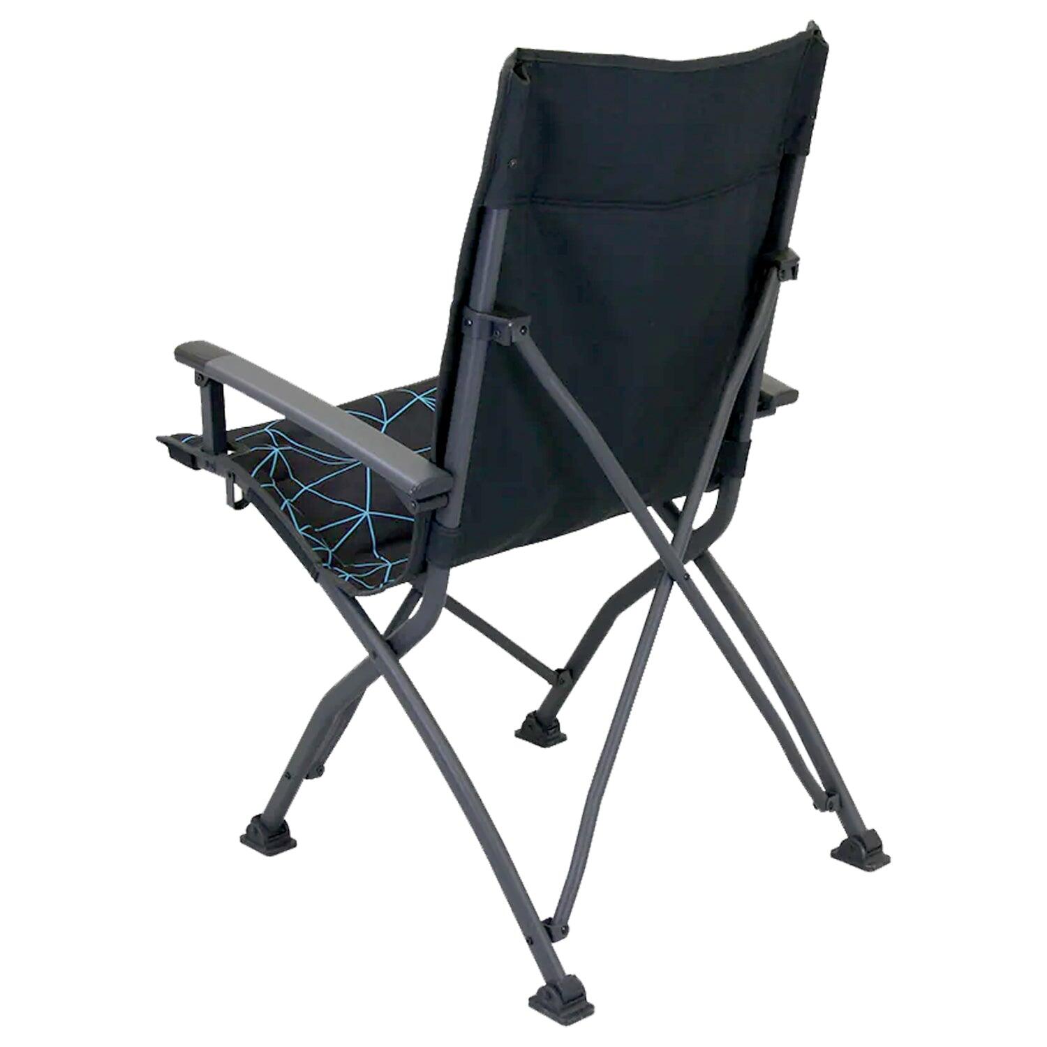 Folding Camping Chair Girona Black/Blue 3/7