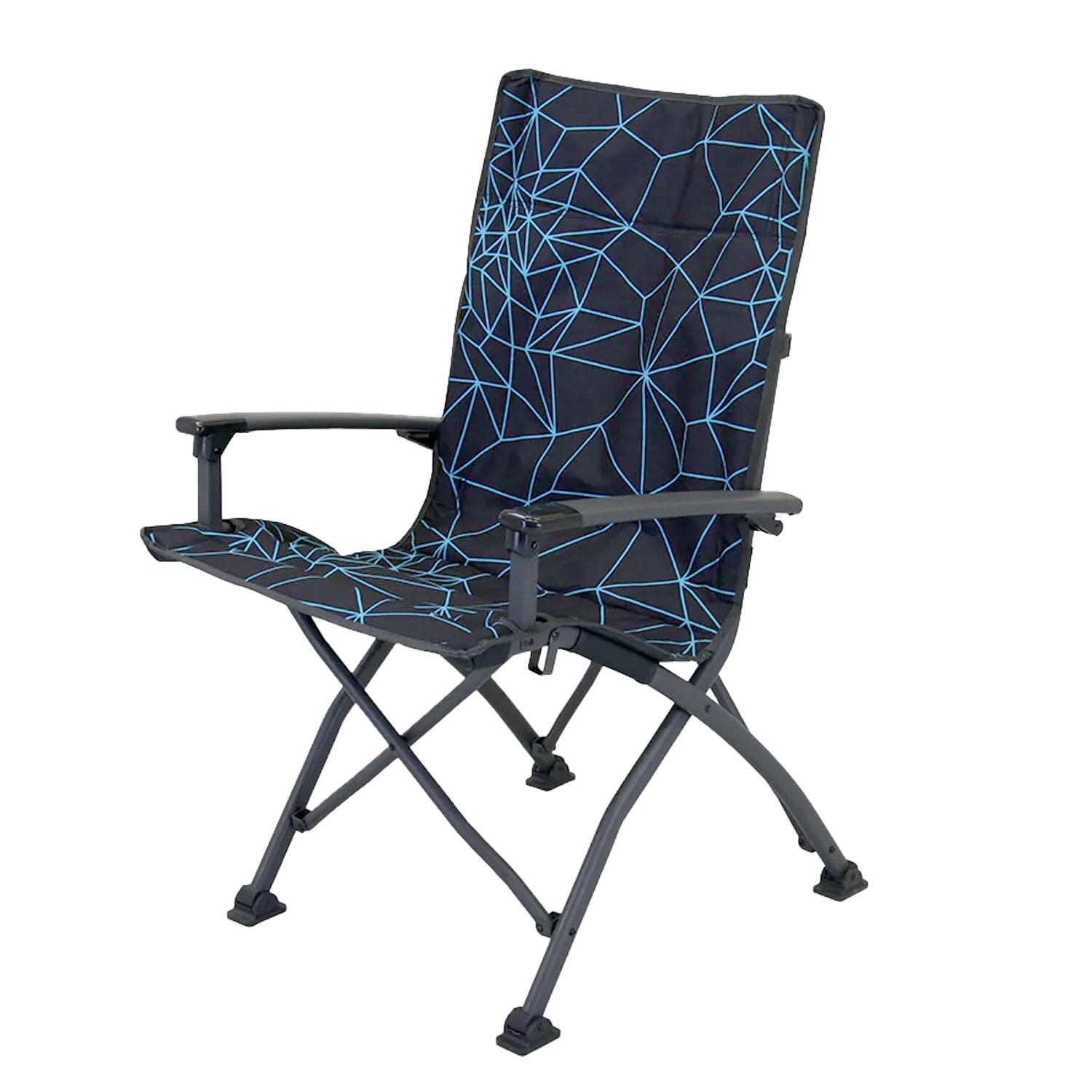 PORTAL OUTDOOR Folding Camping Chair Girona Black/Blue