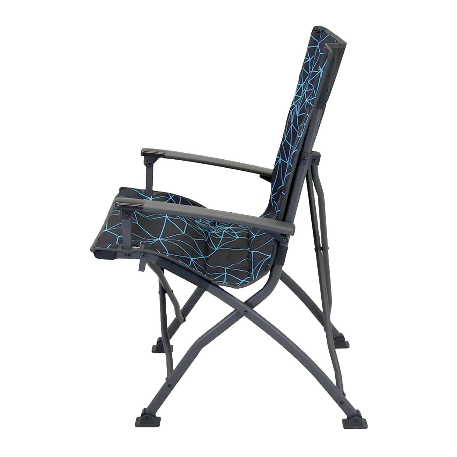 Folding Camping Chair Girona Black/Blue 2/7