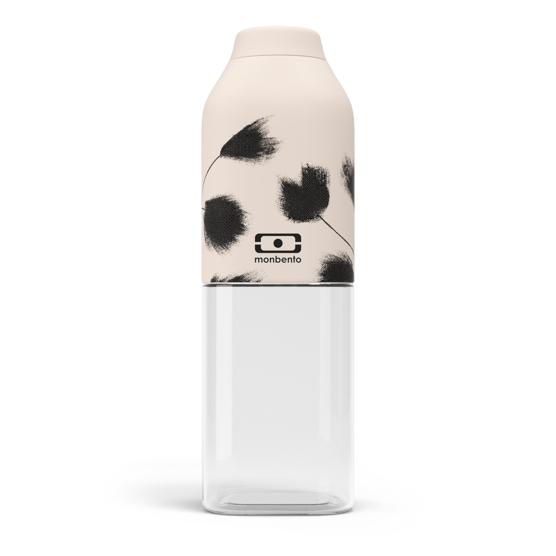 Monbento - Bouteille D'Eau Réutilisable 500ml|adulte|bureau, Pique-nique|positive M - Gourde - Beige|noir - 500 Ml - Decathlon