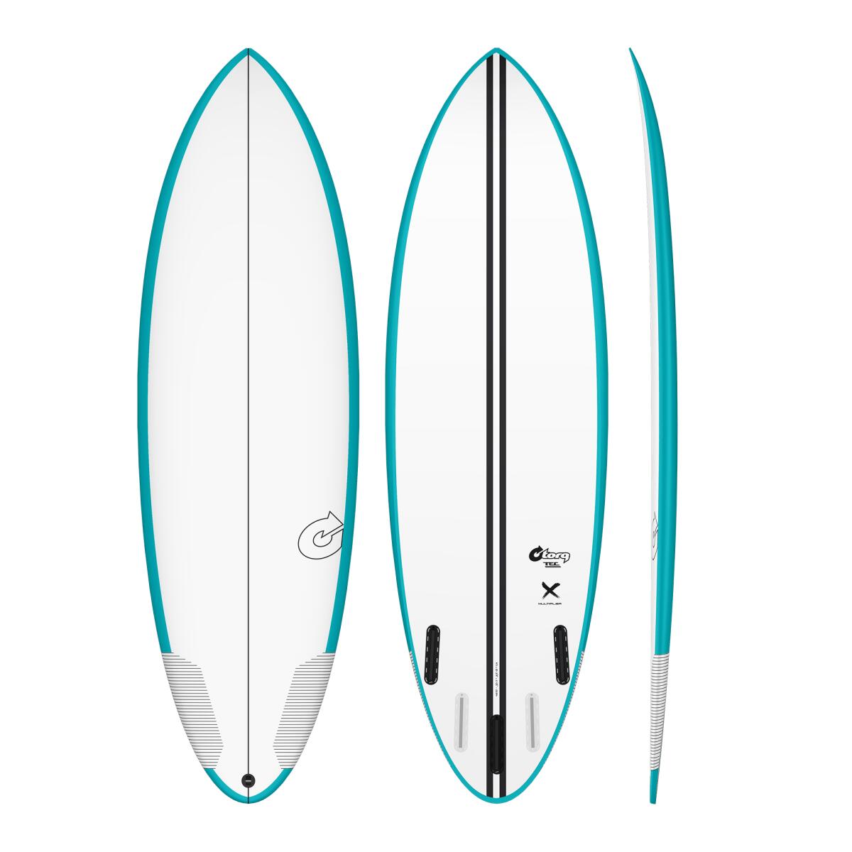 Torq - Multiplier Tec - Planche De Surf Shortboard 6'4 - Planche De Surf - Blanc|bleu - 6'4 - Decathlon