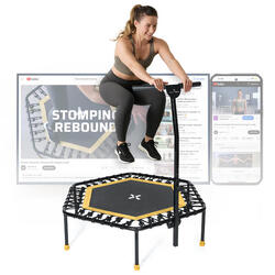 Trampoline SportPlus cordes élastiques, doux pour les articulations