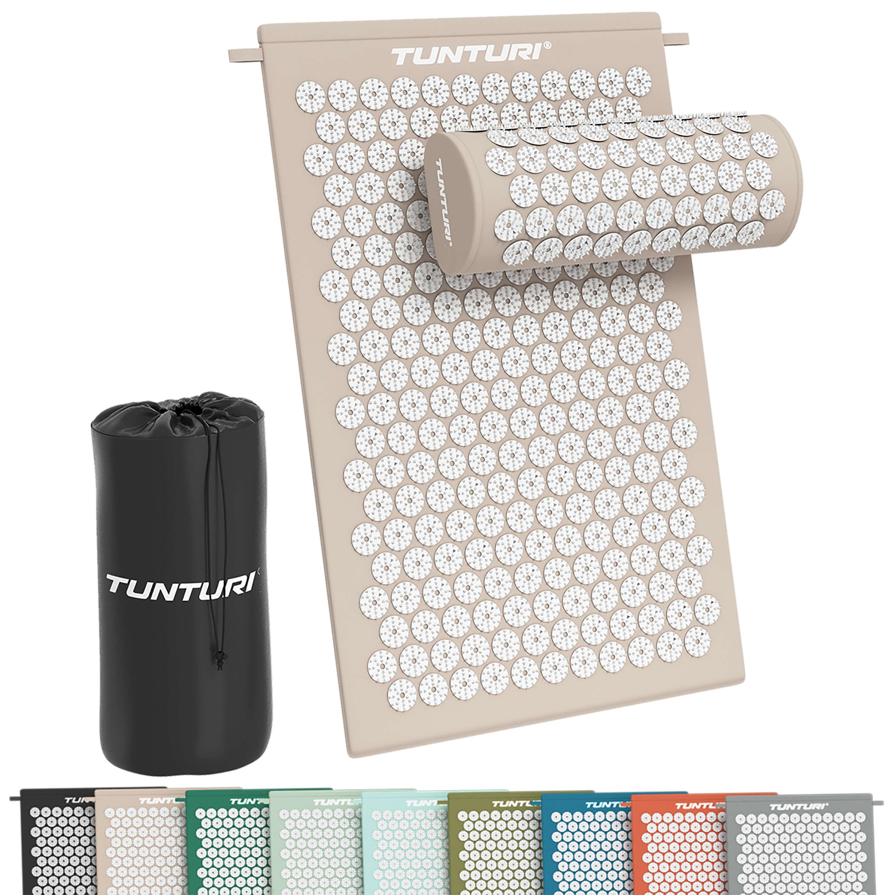TUNTURI Spijkermat met kussen - Acupressuur - Meditatie Mat - Acupunctuur Set