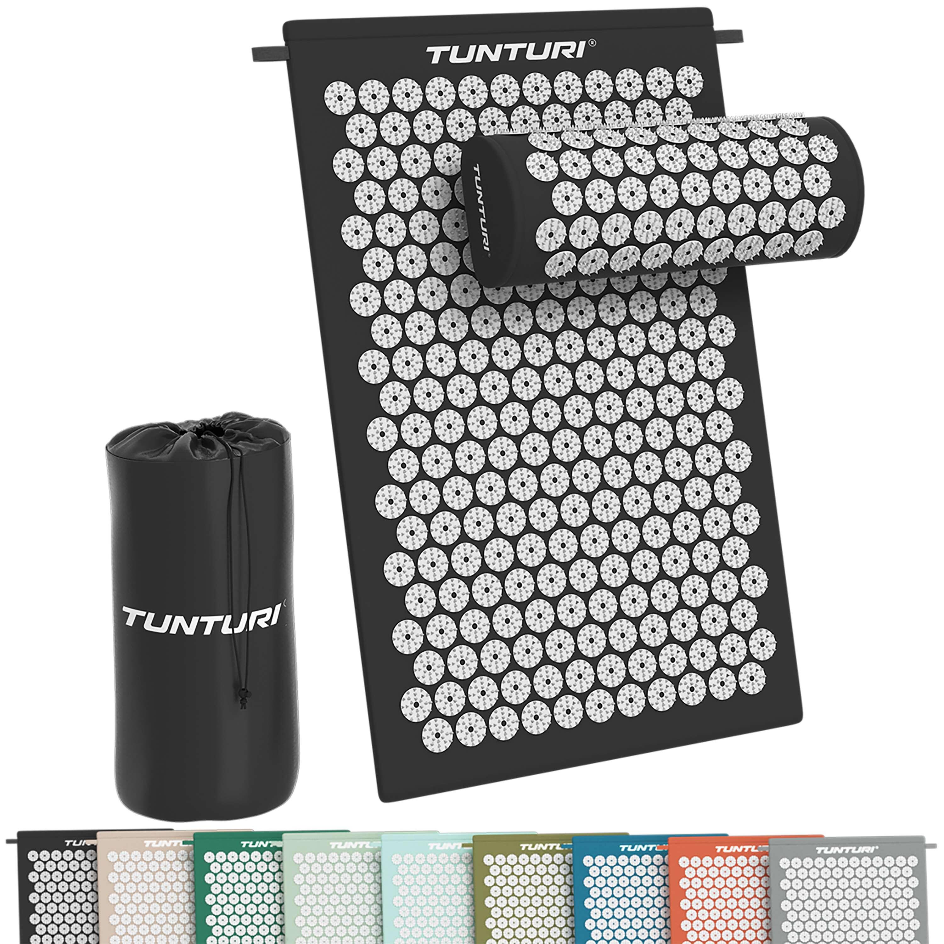 TUNTURI Spijkermat met kussen - Acupressuur - Meditatie Mat - Acupunctuur Set