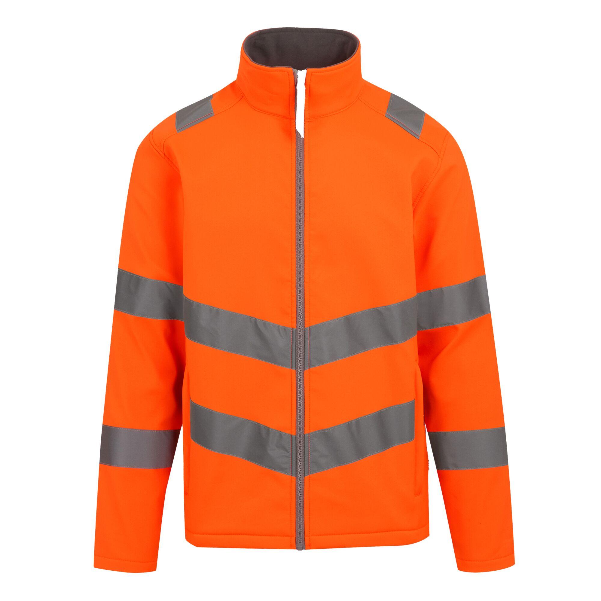 Regatta Mens Pro Contract Ablaze 2 Layer Hi-Vis Soft Shell Jacket