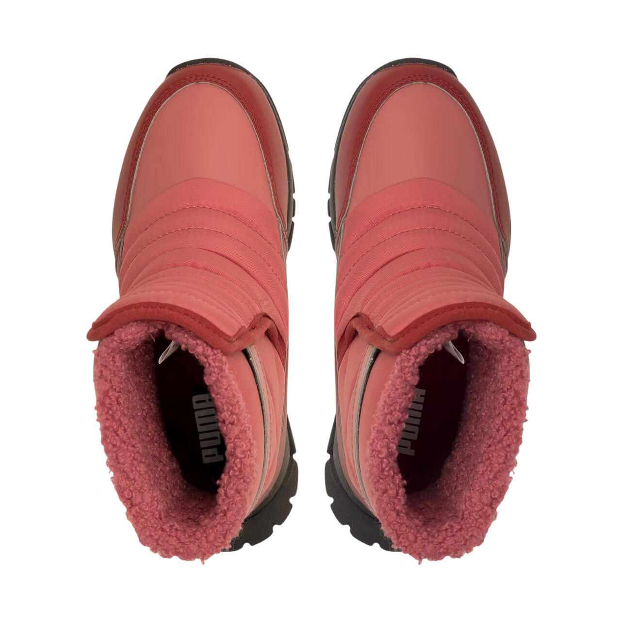 Botas de neve em pele para crianças e jovens (Rosa) 4/6