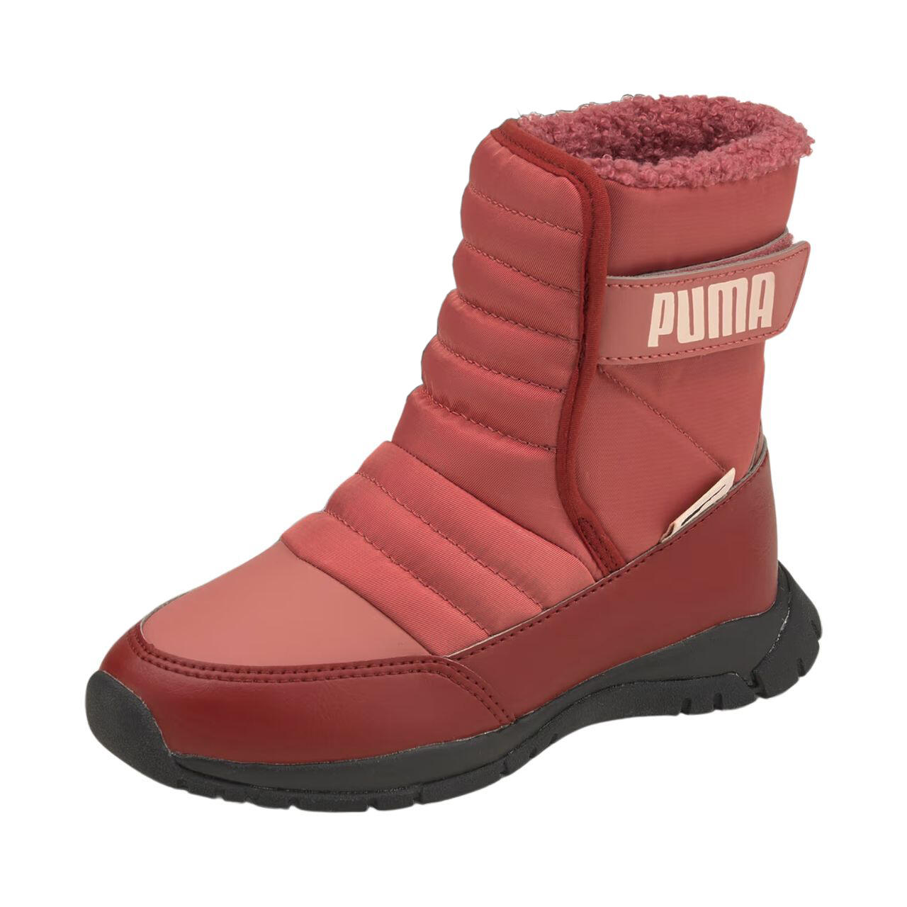 Botas de neve em pele para crianças e jovens (Rosa) 2/6