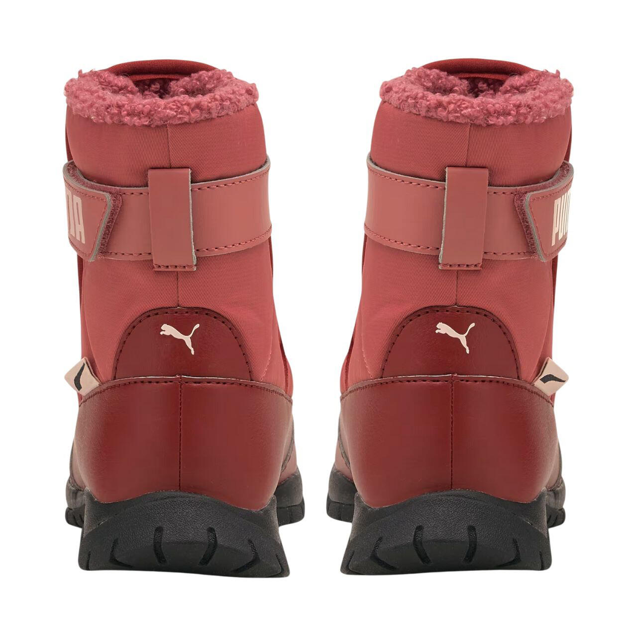 Botas de neve em pele para crianças e jovens (Rosa) 3/6