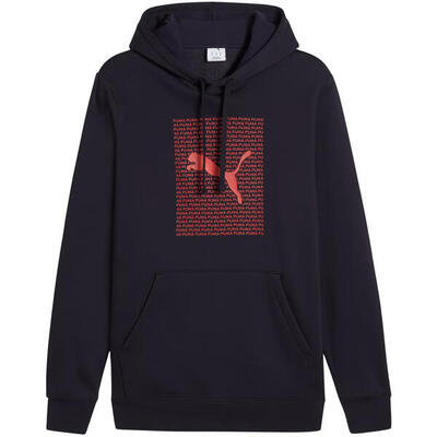 Puma herenhoodie ess logo lab met capuchon - katoen en polyester