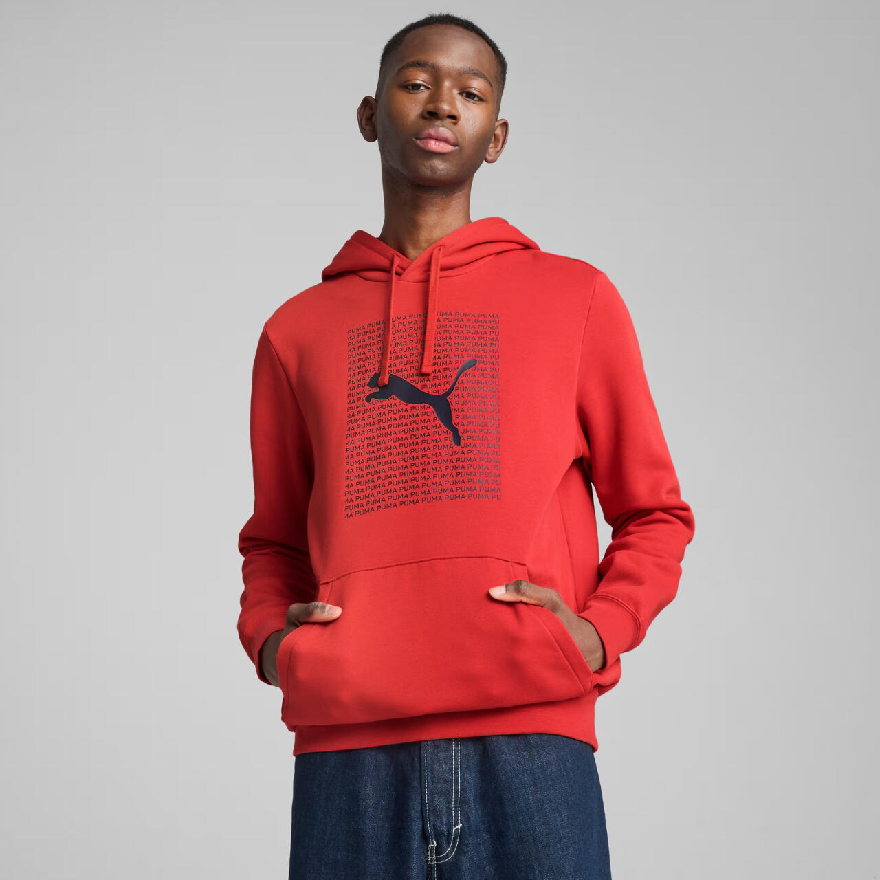 Herren Puma Ess Logo Lab Kapuzenpullover Baumwolle 3/5
