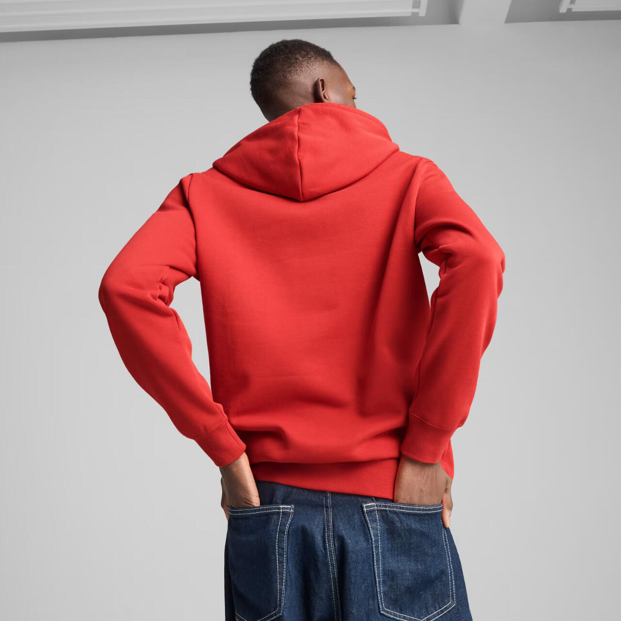 Herren Puma Ess Logo Lab Kapuzenpullover Baumwolle 4/5