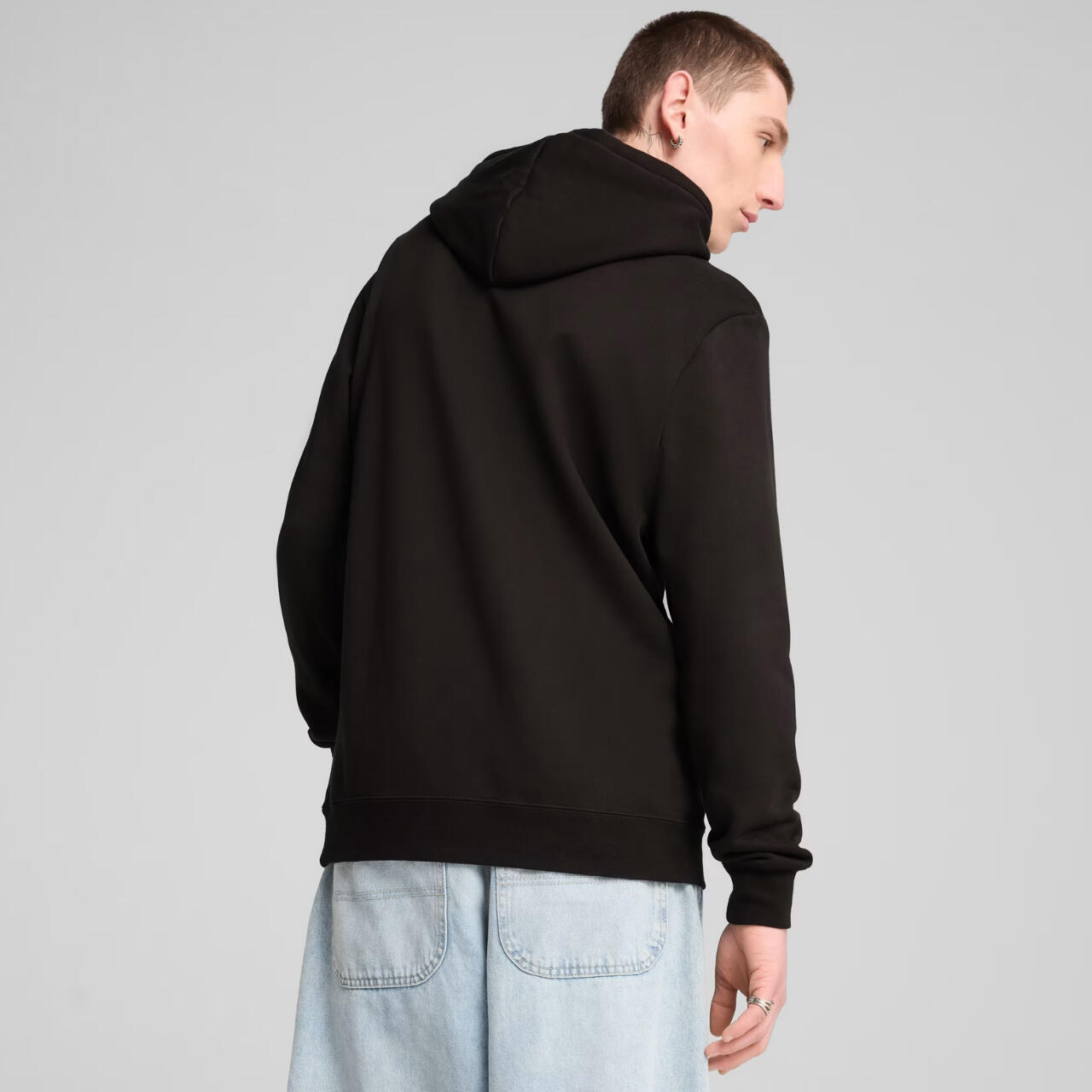 Uomo Puma Ess Logo Lab Felpa con Cappuccio Cotone 4/5