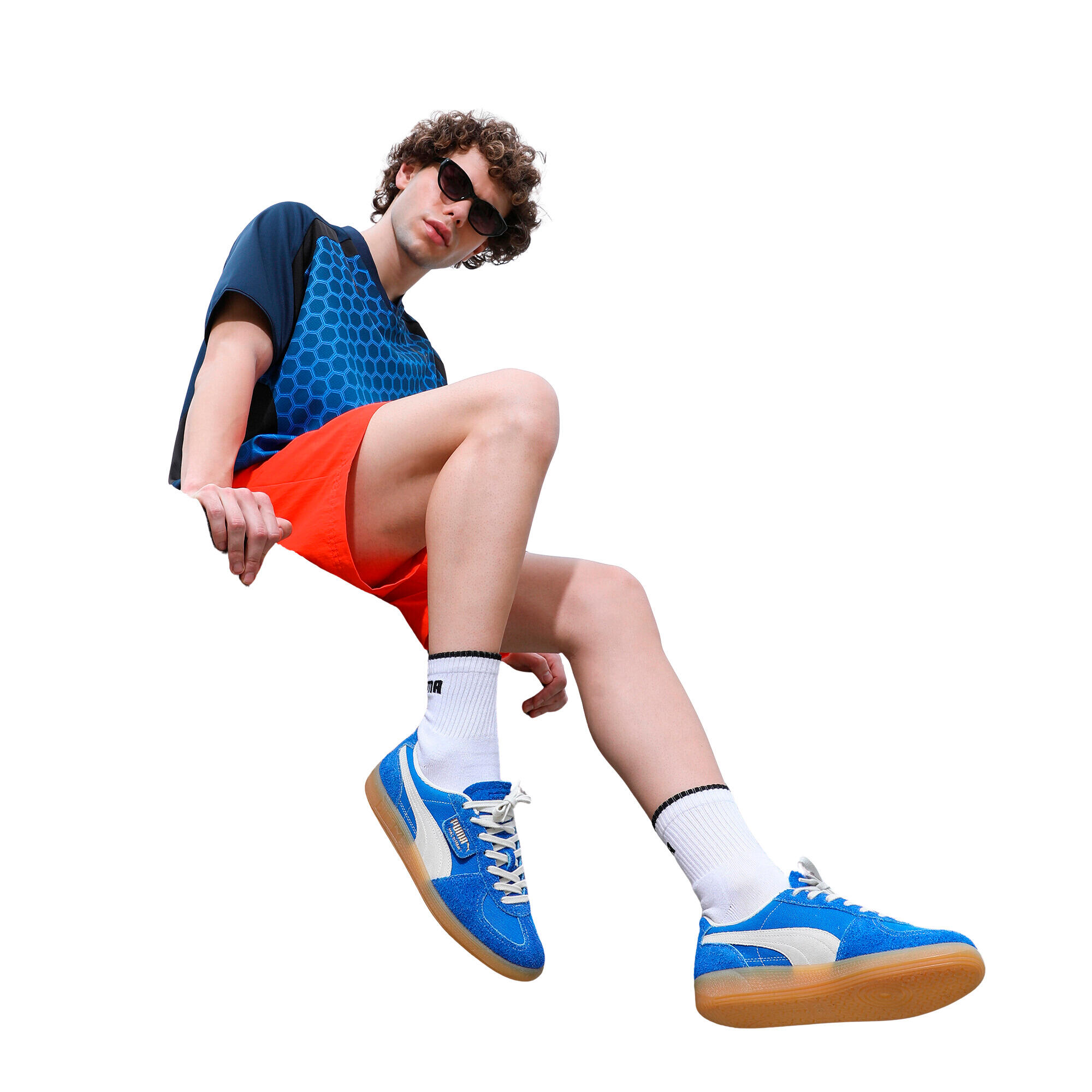 Chaussures pour homme Puma Palermo Bleu 7/7
