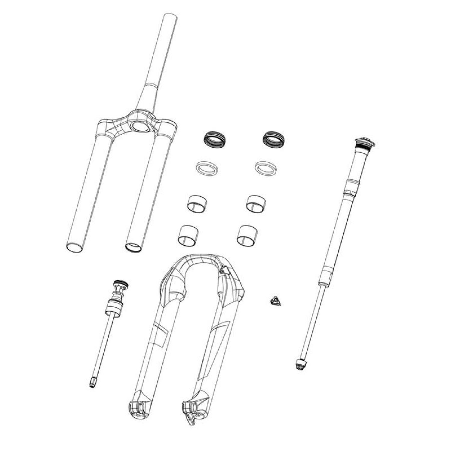 ROCK SHOX Kit ruota di compressione Rockshox Crown Rush Rl Fo