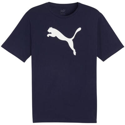 Heren puma team rise logo jersey cotton t-shirt fitness
