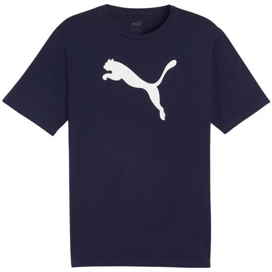 Homme Puma Team Rise Logo Jersey Cotton T-shirt Fitness