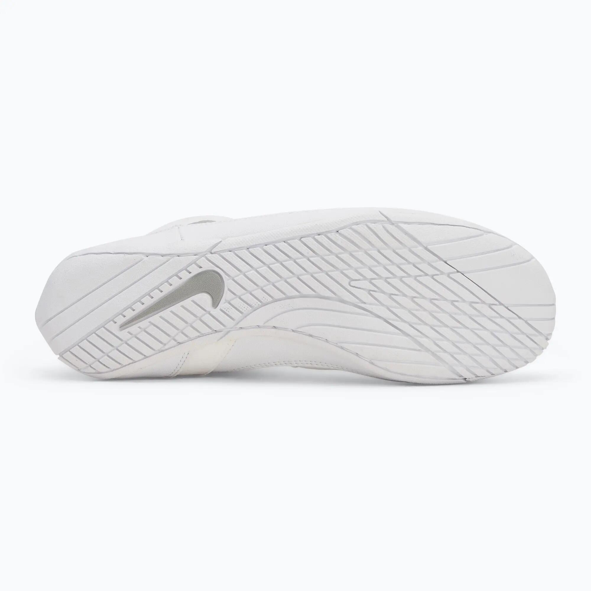 Ghete lupte Nike Fury Alb/Argintiu/Alb 4/4