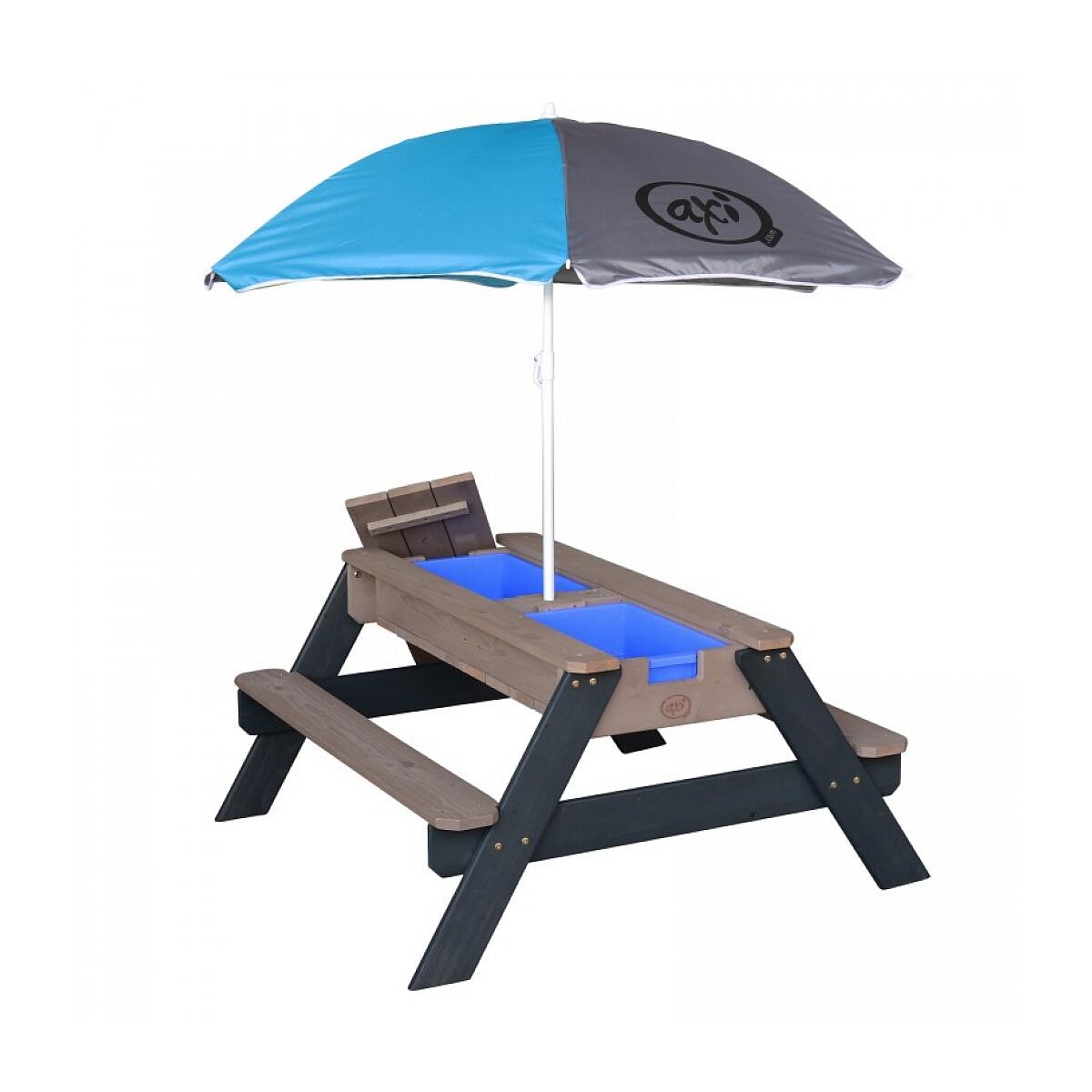 AXI AXI Nick Tavolo Sabbia e Acqua in Legno Grigio | 95x97x48 cm