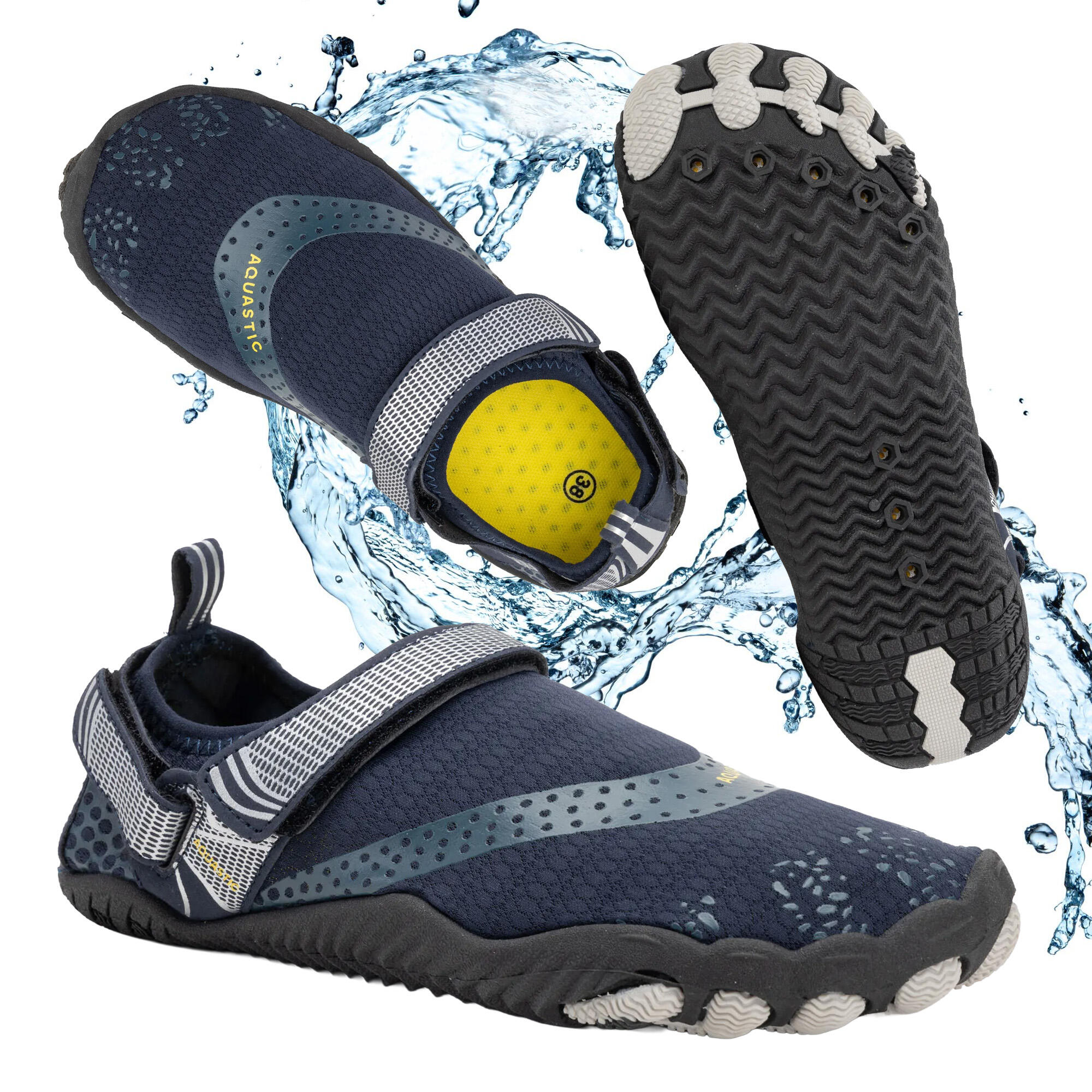 Aquastic - Aquastic Chaussures D'Eau Pour Oursins De Plage - Aquashoes - Bleu - 37 - Decathlon
