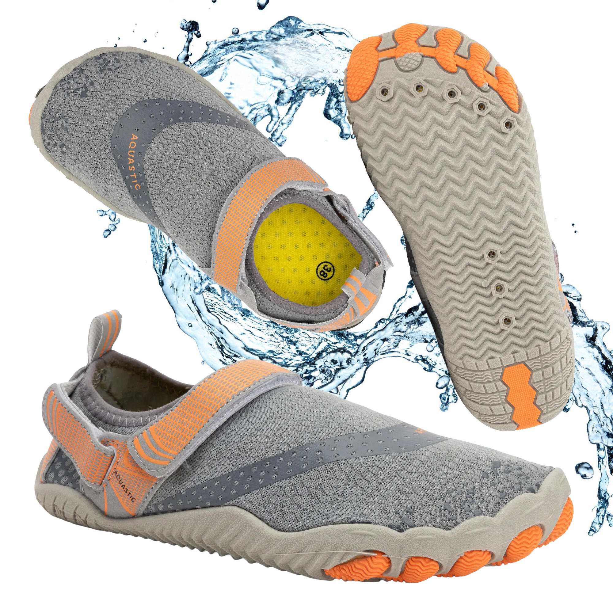 Aquastic - Chaussures D'Eau Pour Enfants Aquastic Aqua - Aquashoes - Gris - 35 - Decathlon