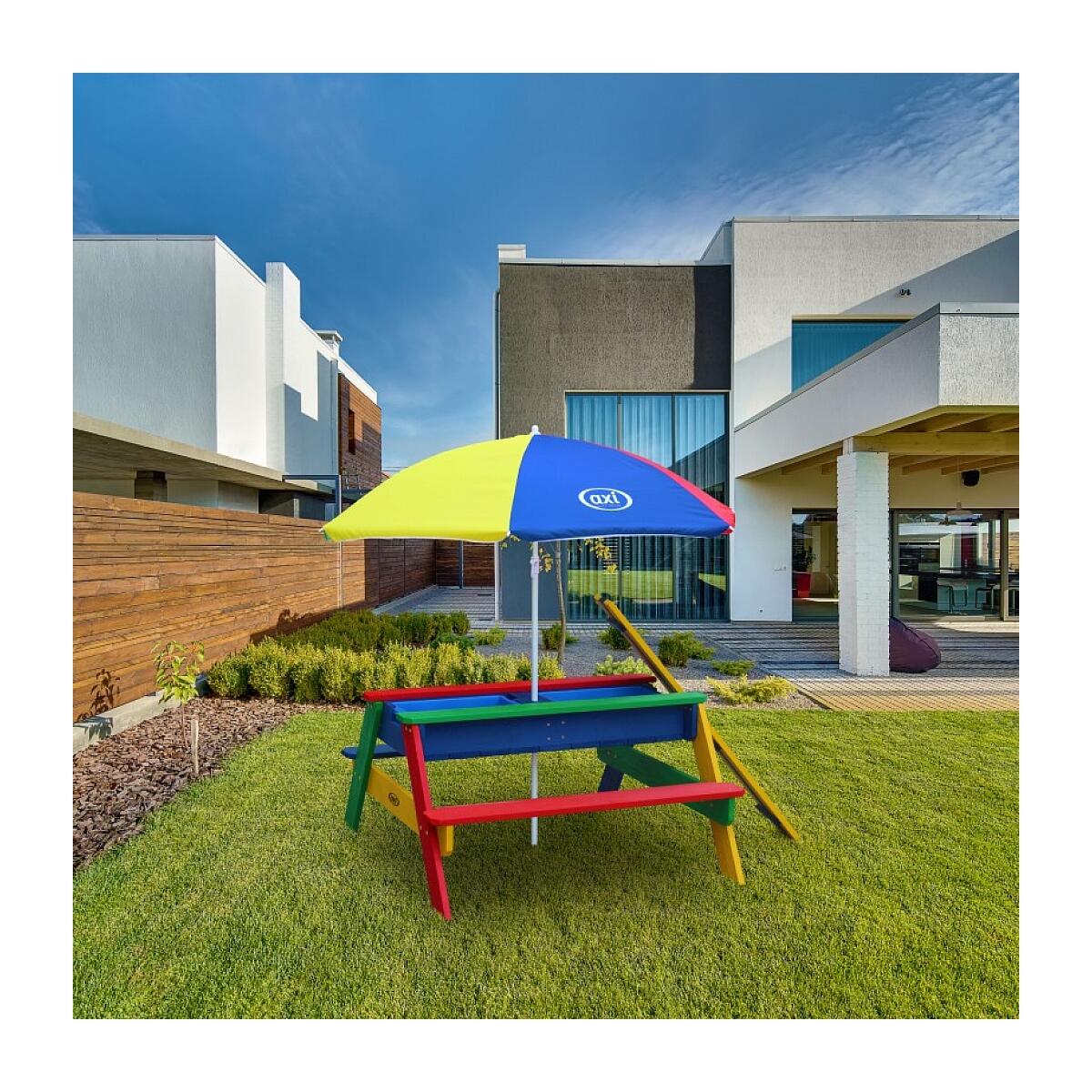 AXI Table sable et eau NICK Arc en ciel avec parasol Arc en ciel 90x80x56cm 2/7