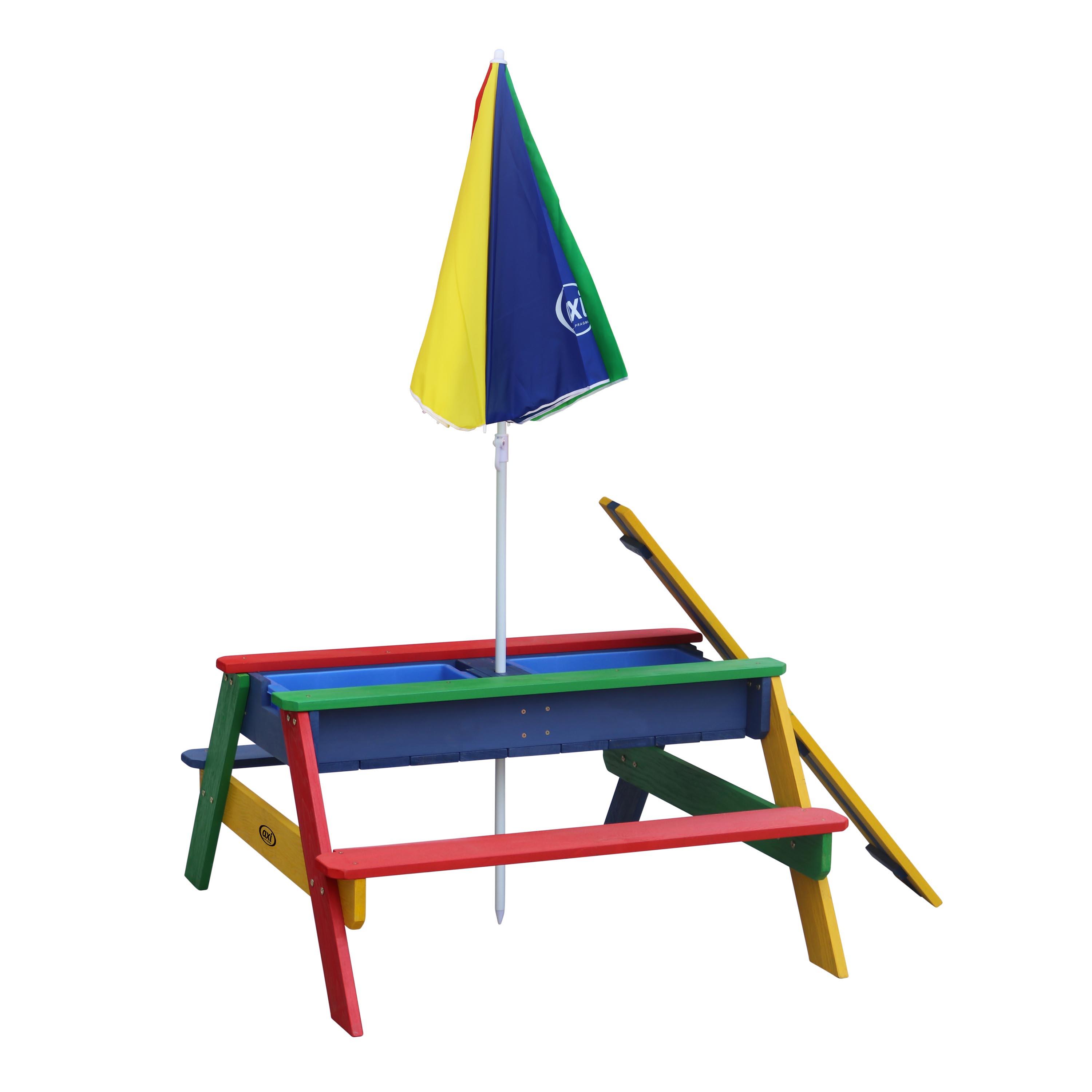 AXI Table sable et eau NICK Arc en ciel avec parasol Arc en ciel 90x80x56cm 7/7