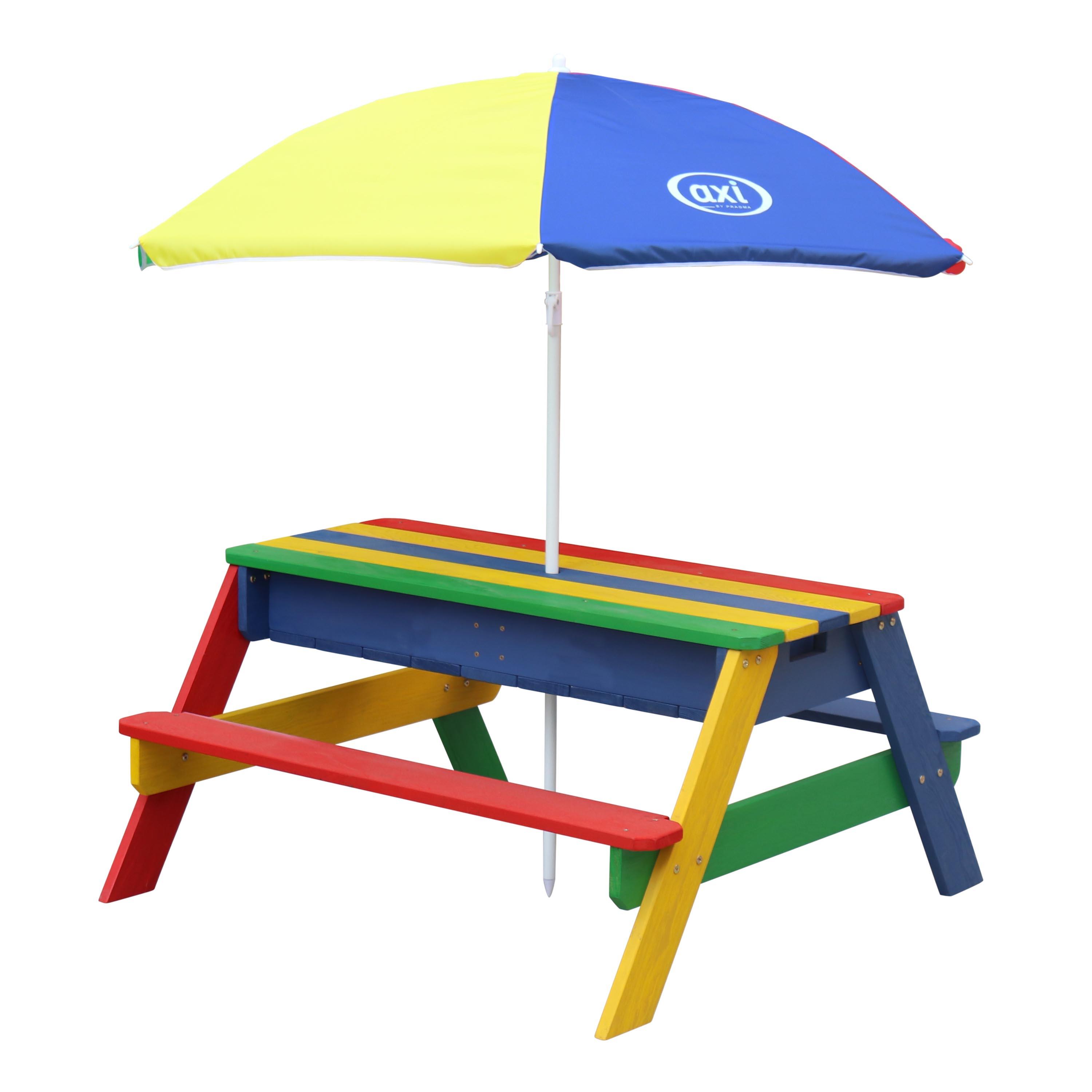 AXI Table sable et eau NICK Arc en ciel avec parasol Arc en ciel 90x80x56cm 4/7