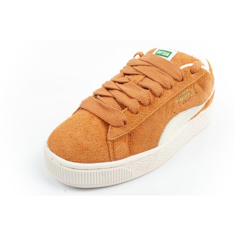 Buty sneakersy męskie Puma Suede XL Hairy skóra modne brązowe