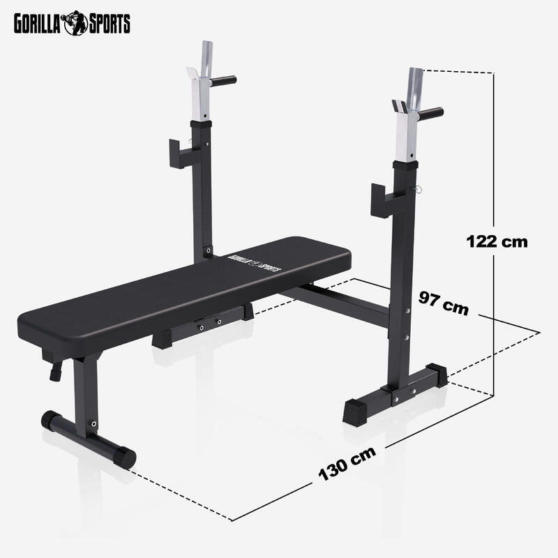 Banca piept cu suport reglabil, Gorilla Sports®