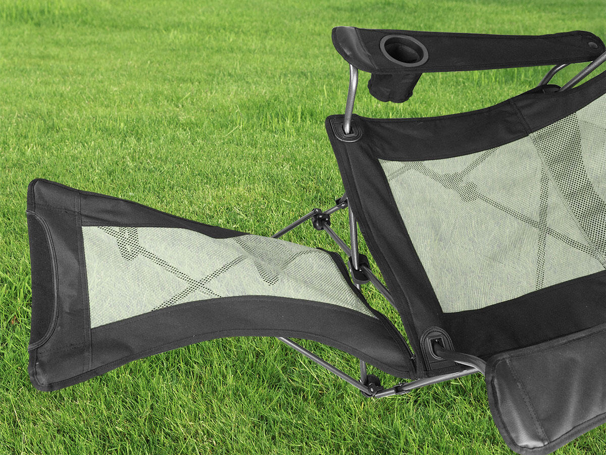Sedia pieghevole da campeggio con poggiapiedi - Toras - Outdoor - compatta 4/7