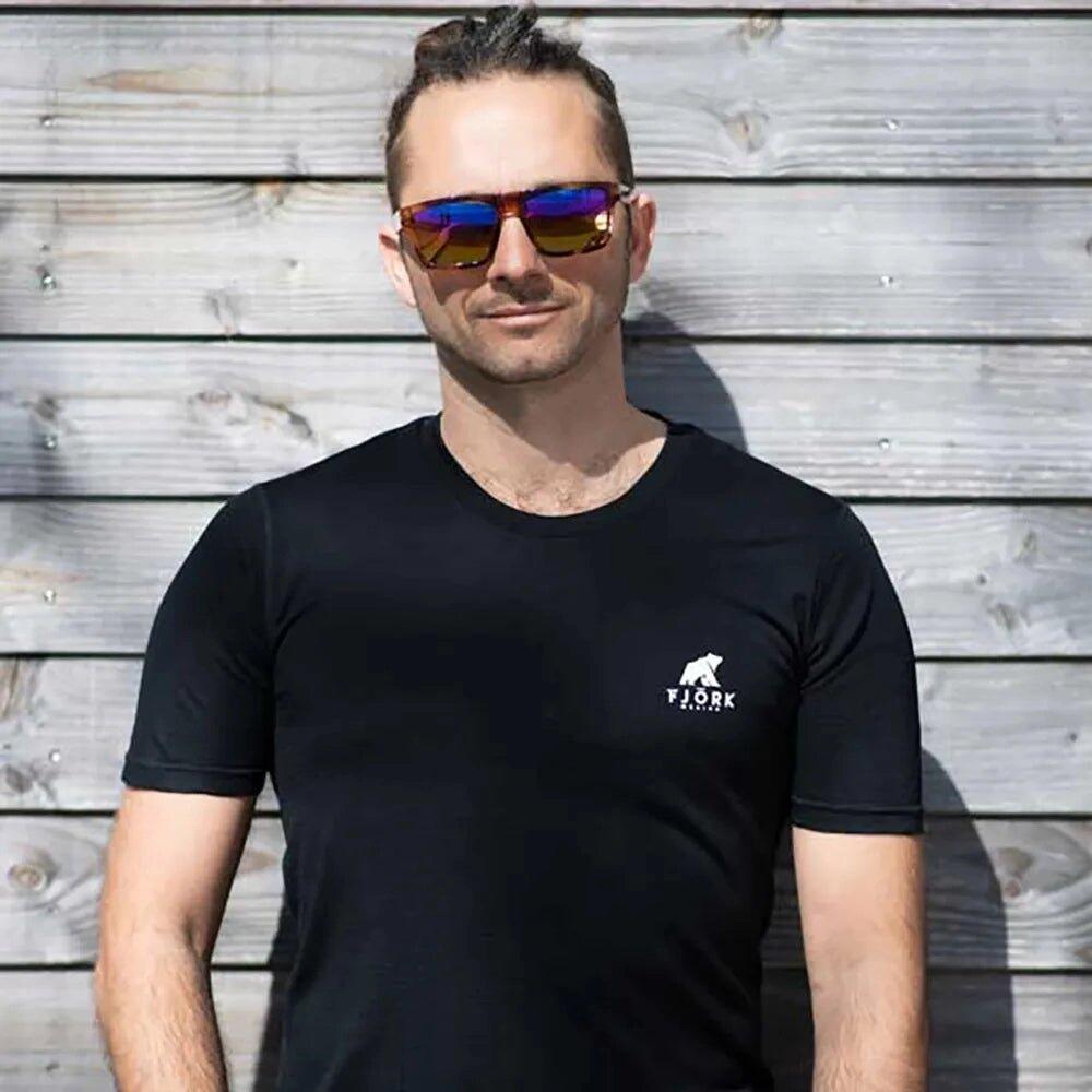 T-shirt de trekking en mérinos Homme 7/8