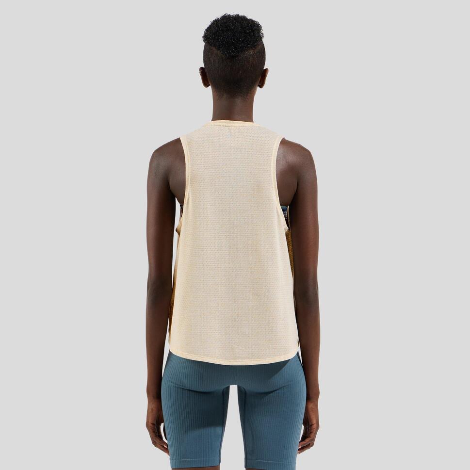 Koszulka tech. damska bez rękawów Odlo Tank crew neck ACTIVE 365 LINENCOOL