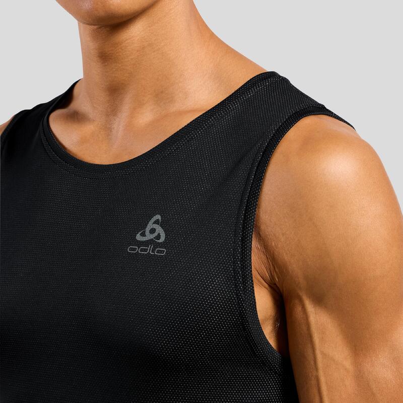 ODLO Baselayer V-hals Top F-Dry Light ECO Sportshirt ZWART XL
