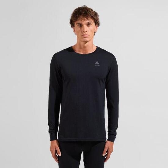 Baselayer Langarm Odlo Merinos 200 Natural Grau