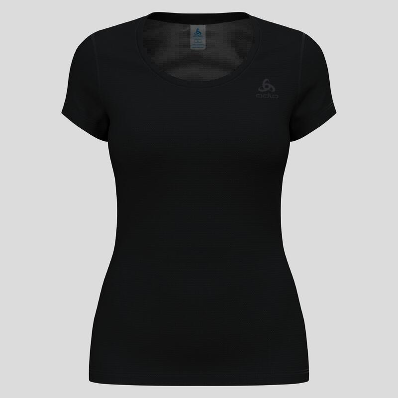 ODLO Baselayer Top Korte Mouwen Active F-Dry Light ECO Sportshirt ZWART L