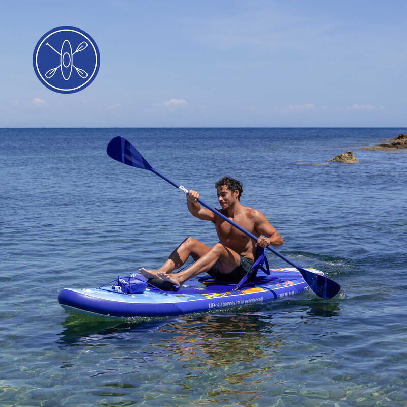 Opblaasbaar Supboard met Premium Accessoire HUIIKE, Blauw, Hoge Stabiliteit 4/8