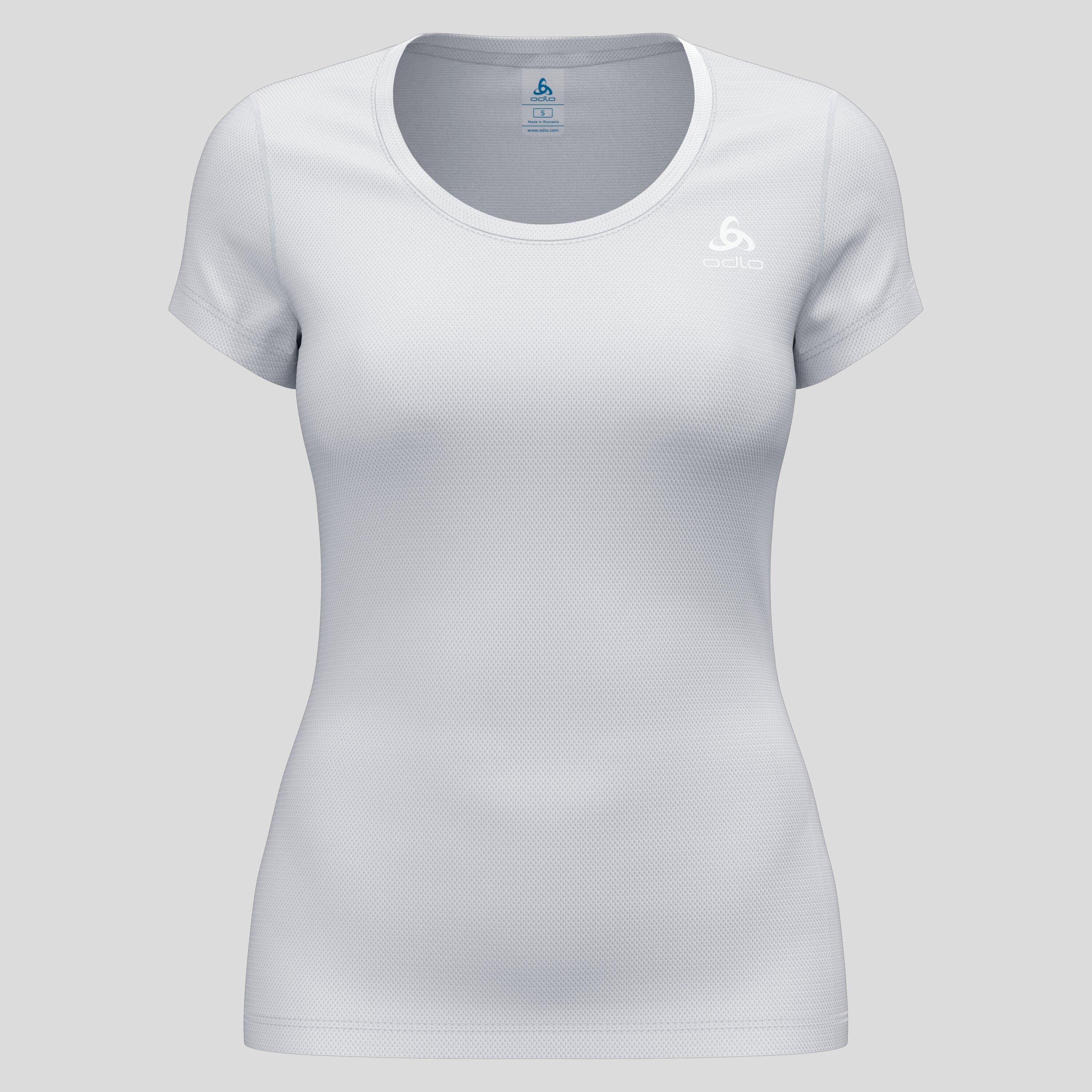 Maglia Odlo Active F-Dry Light Eco Manica Corta Bianca Donna 5/7