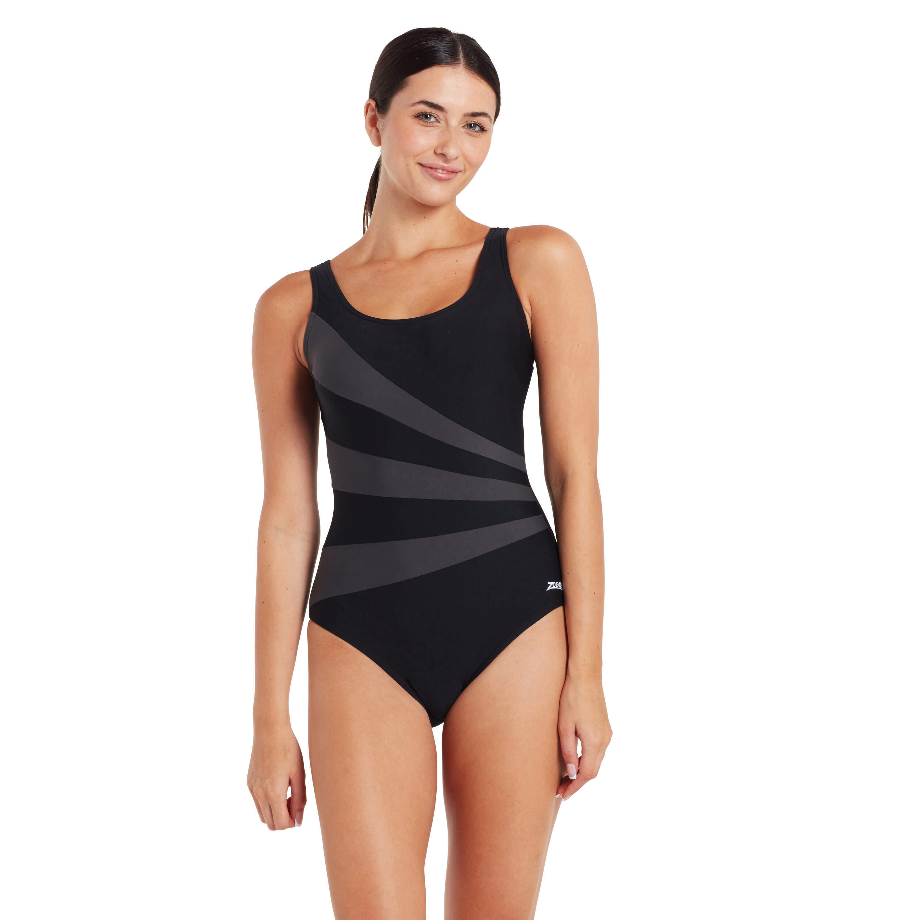 Costume da bagno intero regolabile donna Zoggs Sandon Scoopback E+ 2/3