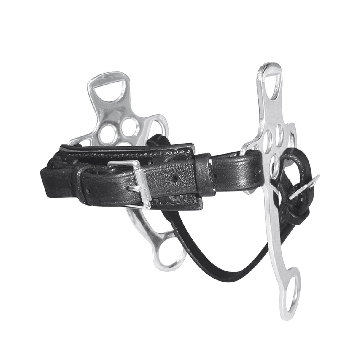 TATTINI 2-rings roestvrijstalen paardenbit Tattini