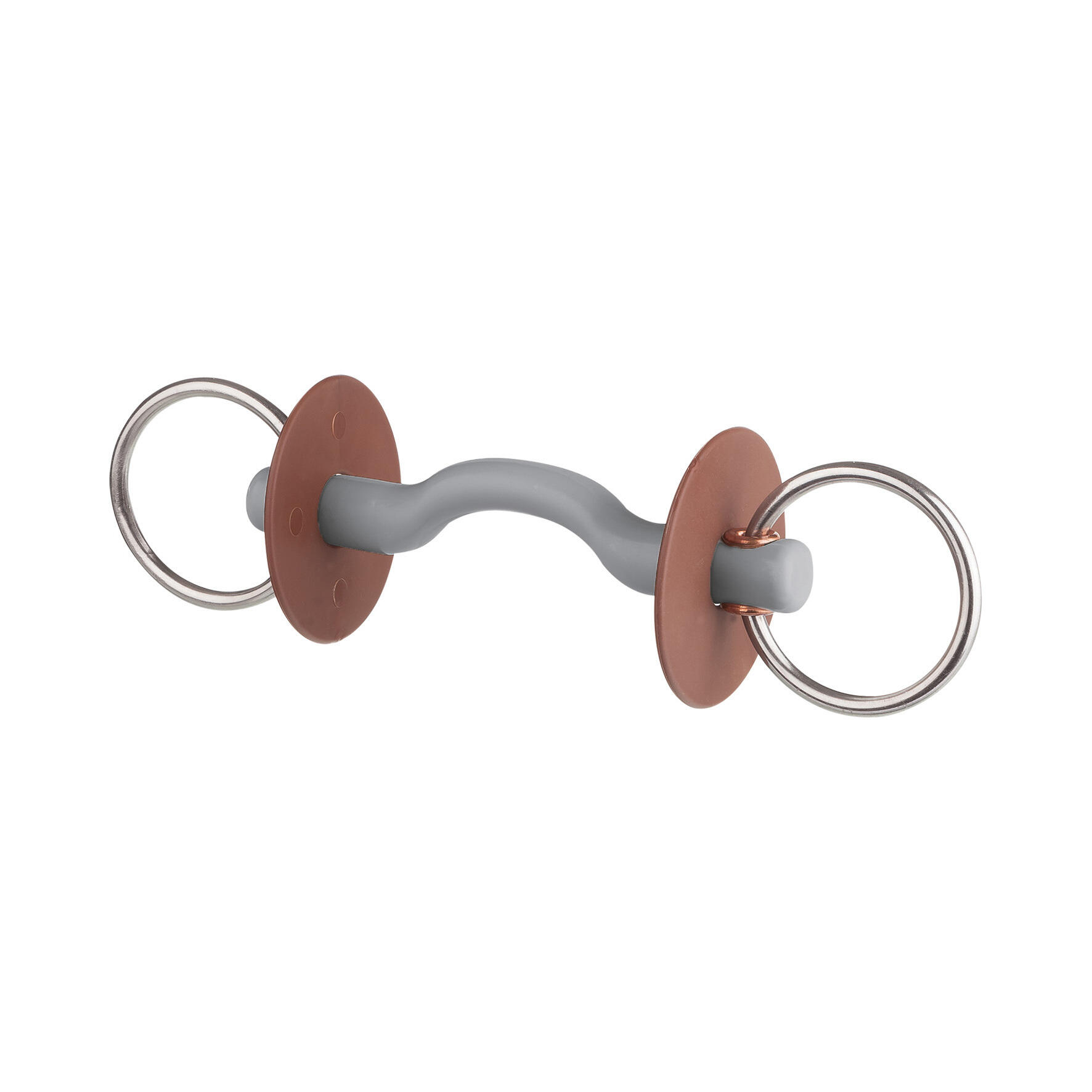 Mondstuk voor paard met tongbeugel, ring, hard Beris 1/1