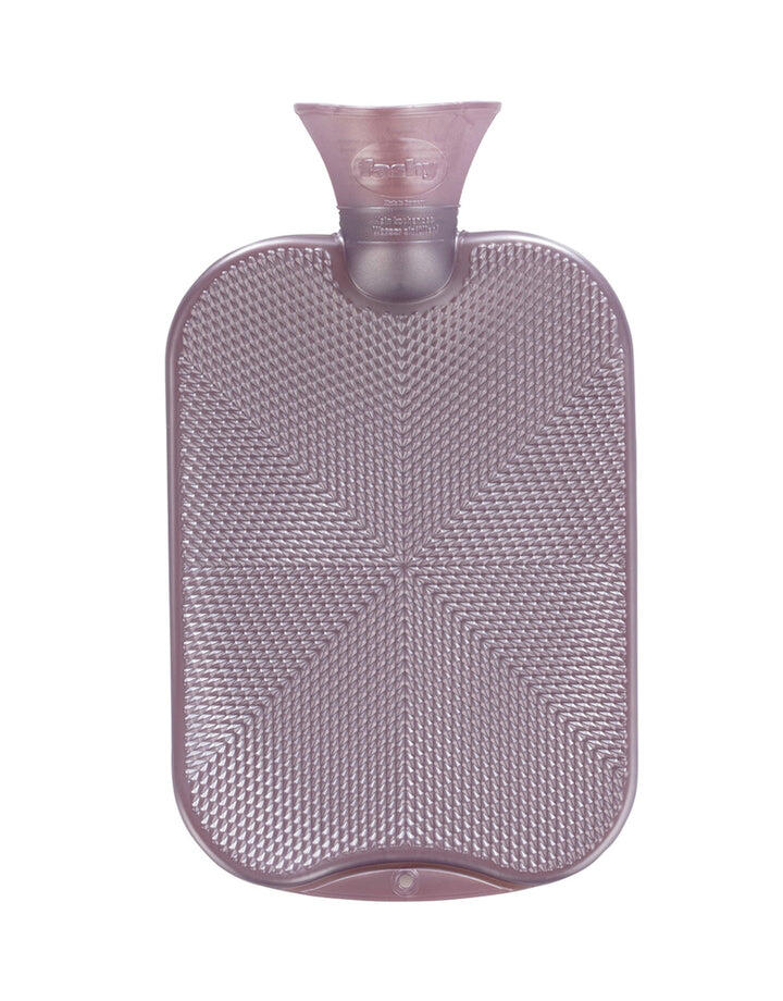 FASHY Fashy 2 Litre Crystal Star Pattern Hot Water Bottle - Lilac Purple