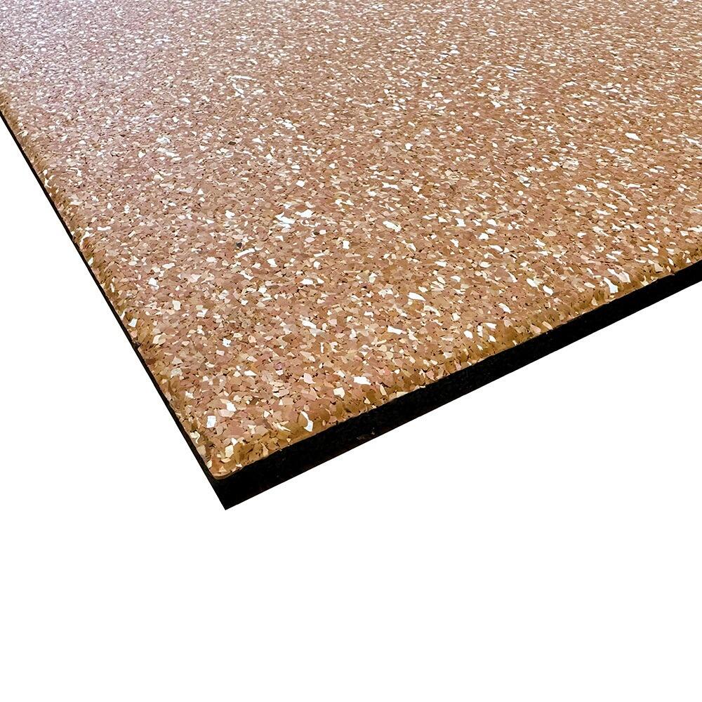 Placa para piso esportivo - 100x100cm - 15mm - Areia 2/3