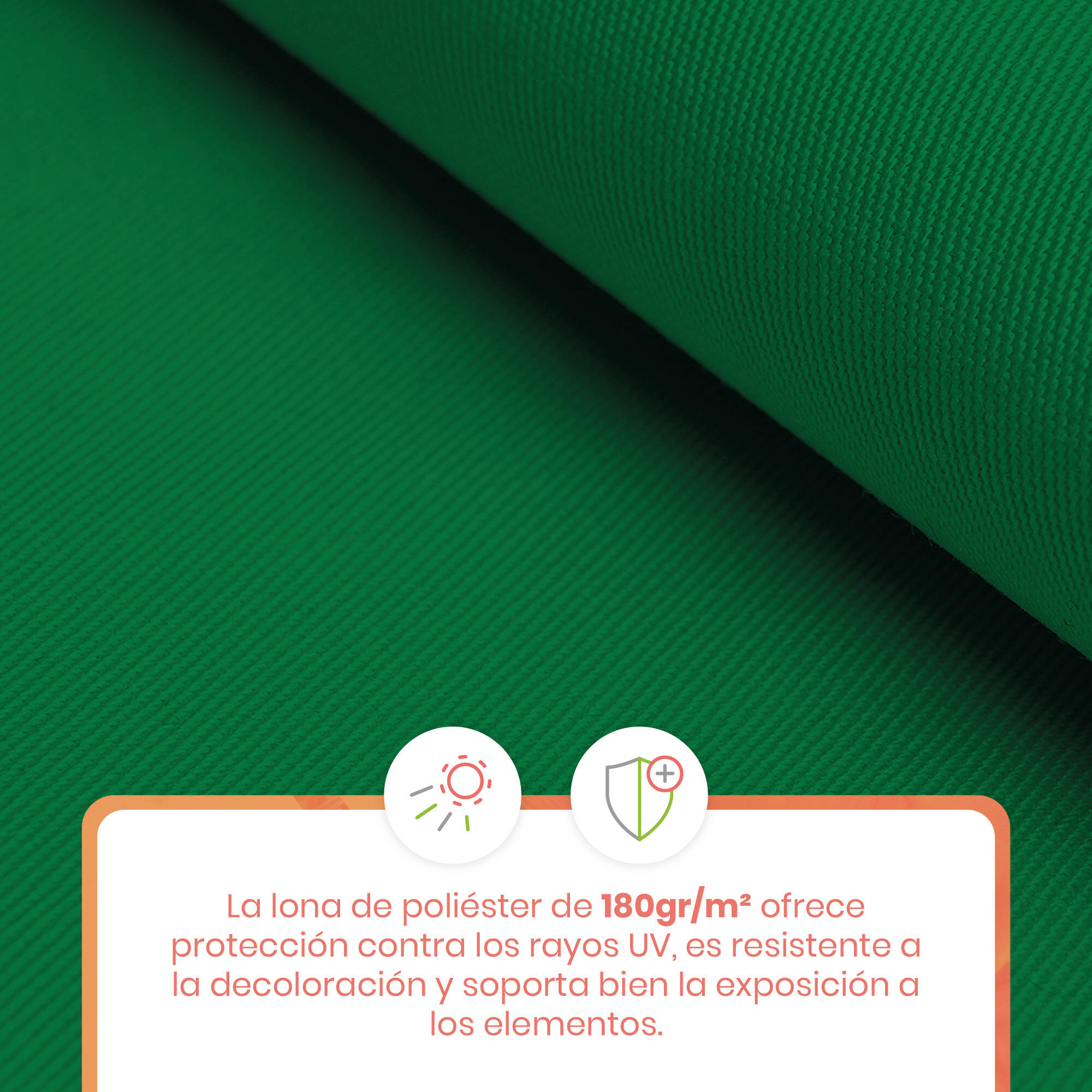 Toldo Cityline SMARTSUN Verde Ajustável sem Perfuração 3x1,2 m - Proteção UV. 7/7